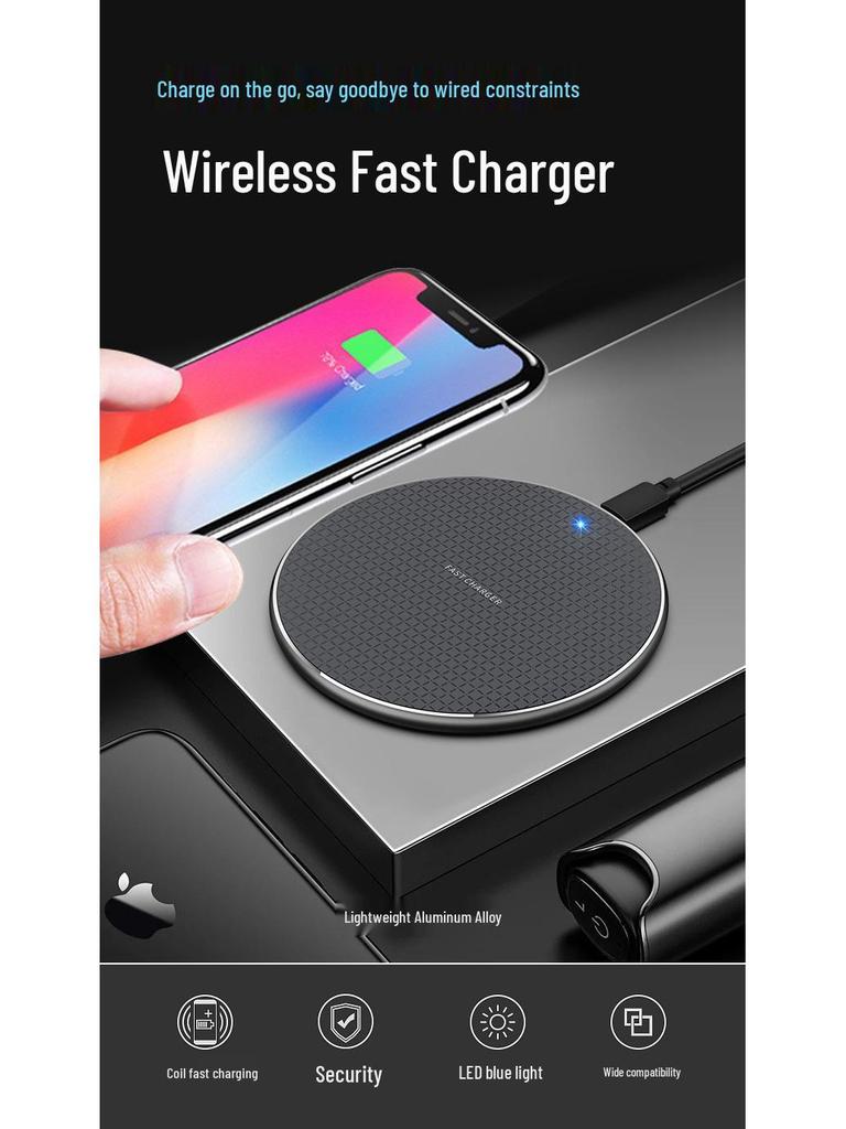 15W Universal Wireless Charger: Fast QI Charging for Apple & Huawei Phones