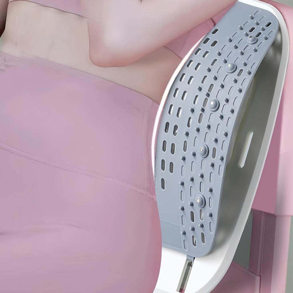 Portable Back Stretcher Device Ergonomic Adjustable Air Cushion Lower Lumbar Relief Massager For Indoor Home Car Bed Offices