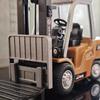 Metal Remote-controlled Alloy Forklift 1/64 Crane Loading Truck Engineering Vehicle Tabletop Toys Model Collection Gift for Boys