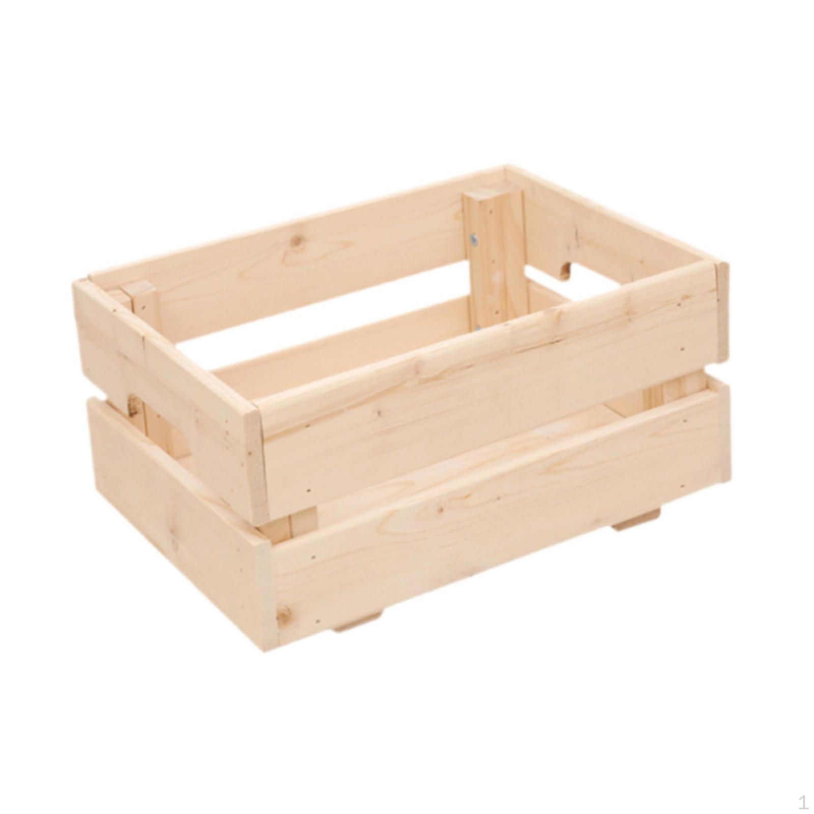 Винтажный деревянный ящик корзина книги домашний контейнер ящик большой емкости инструменты хранение настольный Small 2789₽