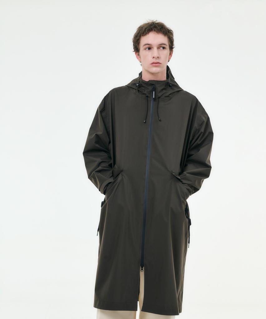 Whether Weather Hwaseong Unisex Weather Coat Essential Collection Dark Khaki