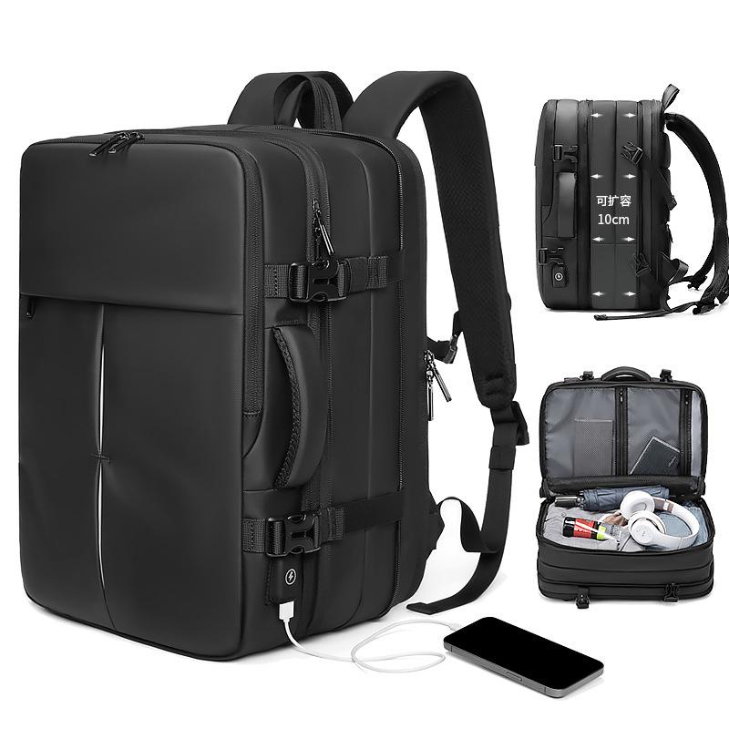 Backpack Men's Large Capacity Business Travel Short Trip Luggage Casual Expandable Multifunctional Computer Backpack