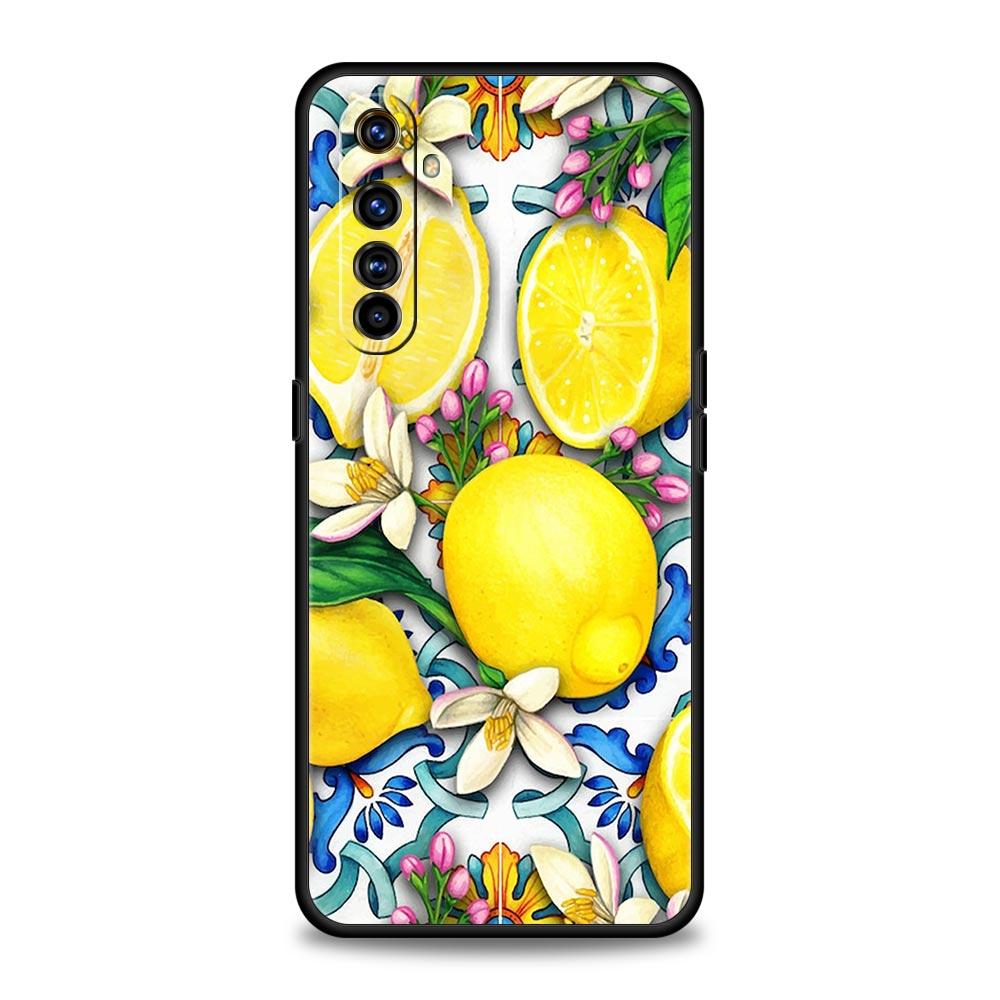 

Чехол для телефона Mediterranean Lemon для Realme GT Neo 2 3 3T для Realme 11 10 9 8 5G 7 6 GT2 Pro Plus C21 C11 C25 C35, силиконовый чехол Realme 7