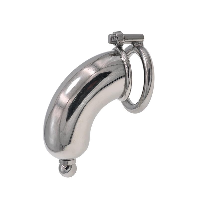 Stainless Steel Men's Chastity Lock CB Penis Lock Cage Cylinder Fully Wrapped with Catheter Alternative Binding Wearing Toys