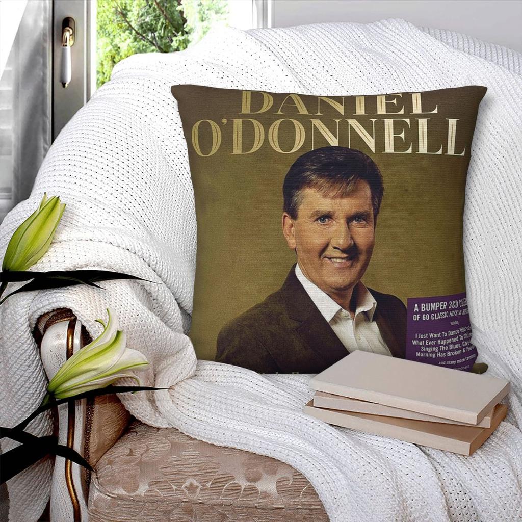 Daniel ODonnell Gold Collection Square Pillowcase Pillow Cover Polyester Cushion Decor Comfort Throw Pillow for Home Car