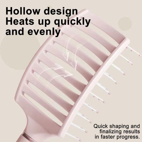 Hair Loss Reduction Brush Curved Vented for Women Detangling Paddle Long Blow-dry Thick