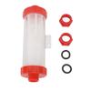 Agricultural In Line Mesh Filter Plastic Nylon High Flow Water Pump Transparent Filter for Garden