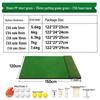 2-in-1 Golf Practice Mat with Tee Hole & Nylon Turf for Outdoor Swing Training