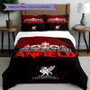 Set copripiumino 3 pezzi (1*Copripiumino + 2*Federe, Senza Nucleo),Set Biancheria da Letto con Stampa Liverpool F.C, Decorazione Camera da Letto, Per Tutte le Stagioni, Regalo di Compleanno