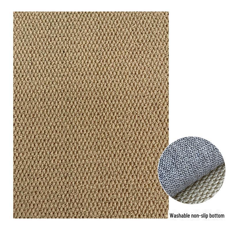 Washable Foldable Imitation Sisal Tatami Mat – Non-Slip, Easy-Care Floor Covering for Bedroom, Bay Window, or Living Room.