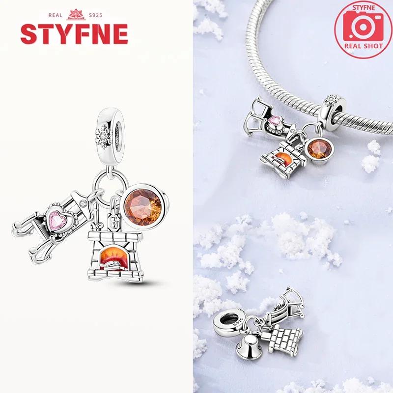 Copperwarm Chocolate Charms Candy House Beads Fit Original Bracelet Jewelry For Women Diy Fine Jewelry Gifts Making