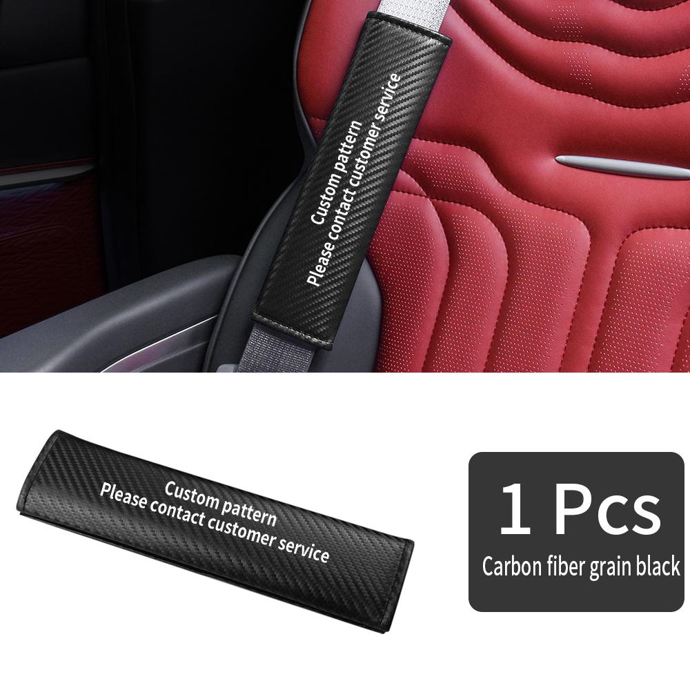2026 Hot Sticker Car Seatbelt Shoulder Protector Cover Carbon Fiber Safety Belt Shoulder Cover Padding Pad For VW Volkswagen GTI