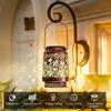 Solar Metal Hanging Lights Birthday Gifts for Women Hollowed-Out Lantern Lights for Yard Patio Porch Deck Backyard Outside