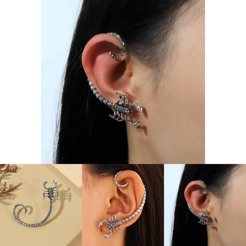 Gothic Scorpio Animal Earrings For Ladies With Electroplated Alloy Design