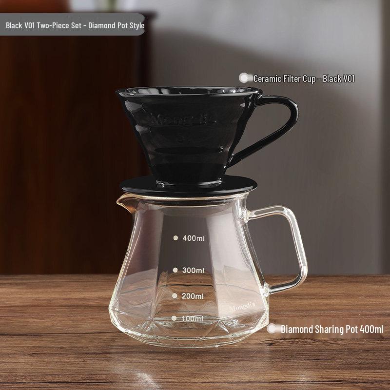 V60 Ceramic Hand-pour Coffee Filter Set