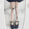 Atmungsaktive Spinnennetz-Design-Strumpfhosen für Damen Bequemes elastisches Nylonmaterial Perfekt für den täglichen Gebrauch
