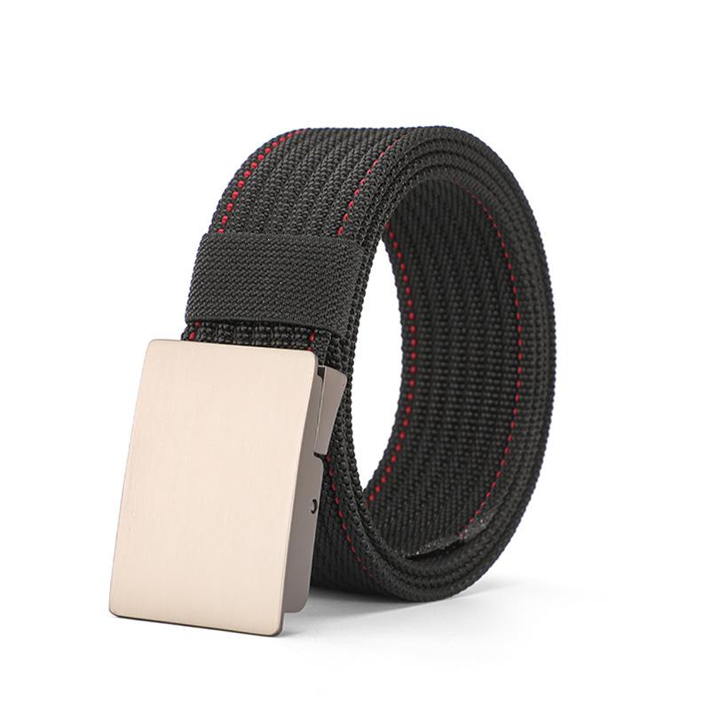 Cintura in Nylon Asciugatura Rapida Fibbia Liscia Allenamento Militare Outdoor Senza Denti Fibbia Automatica Cintura in Tela Intrecciata