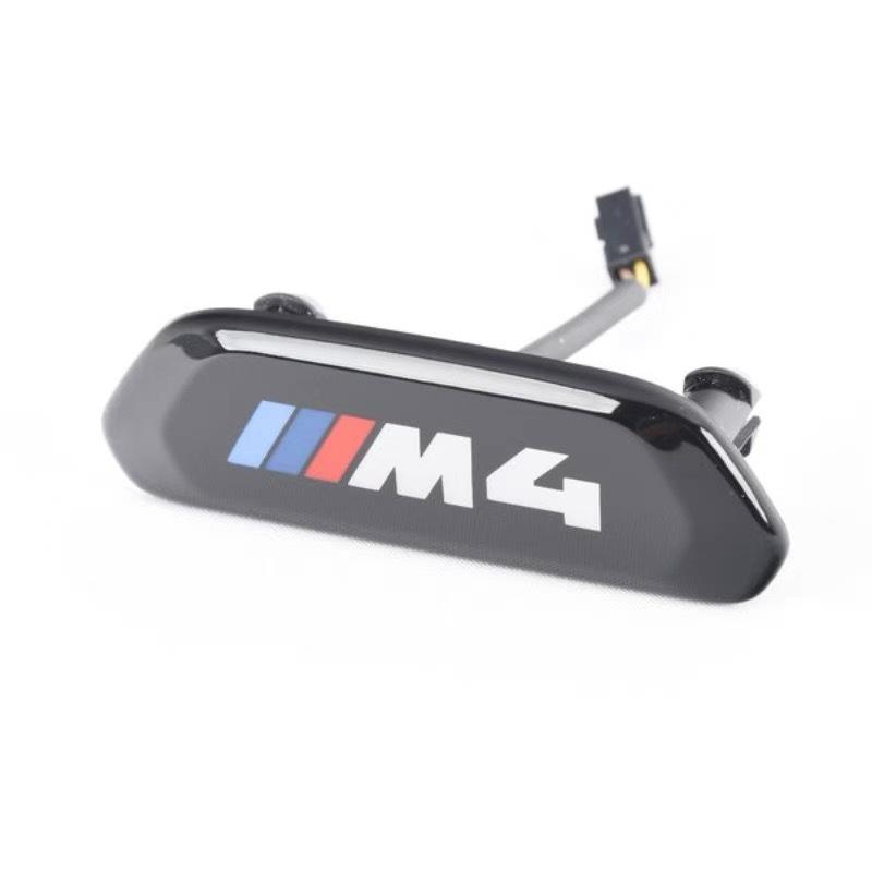 BMW M Logo Seat Emblem with Wiring Harness for M3, M4, M5, X5M, X6M - Illuminated Design