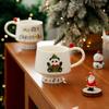 Creative Cartoon Christmas Mug Creative Coffee Cup Couple High looking Ceramic Cup Girls Drinking Water Cup for Home Use