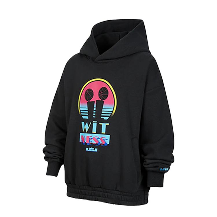 

Nike Худи FW25 LeBron James Модный Универсальный Мягкий Свободный Флис Детские худи Серый Черный IM7402045 XS