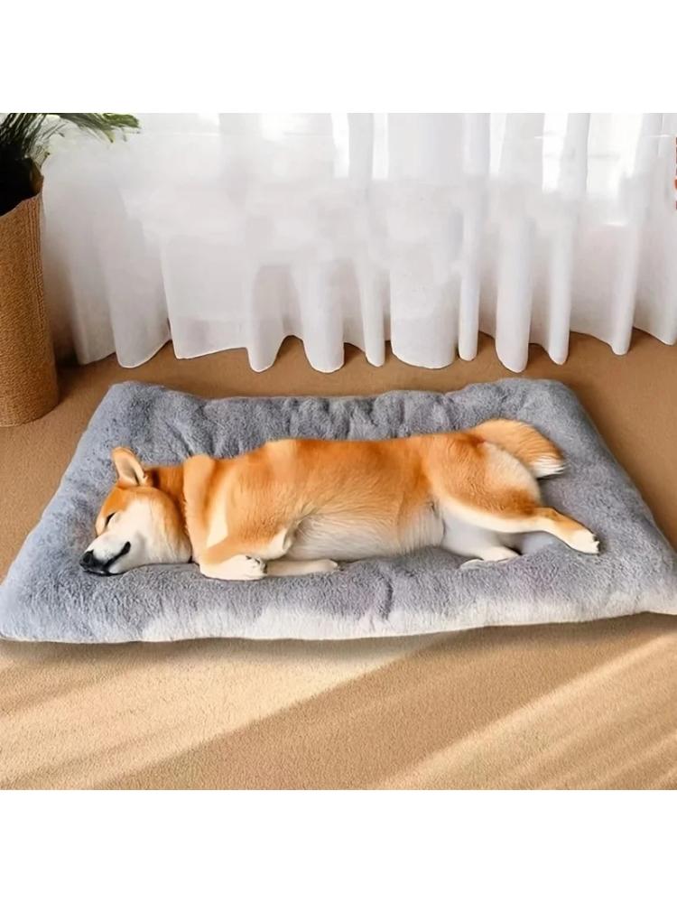 Grand Lit Canapé en Peluche pour Chien Épais Super Doux Polyester Tapis pour Animal de Compagnie Tapis de Cage pour Chien Lit Pour Petit Chien Moyen Grand Chien