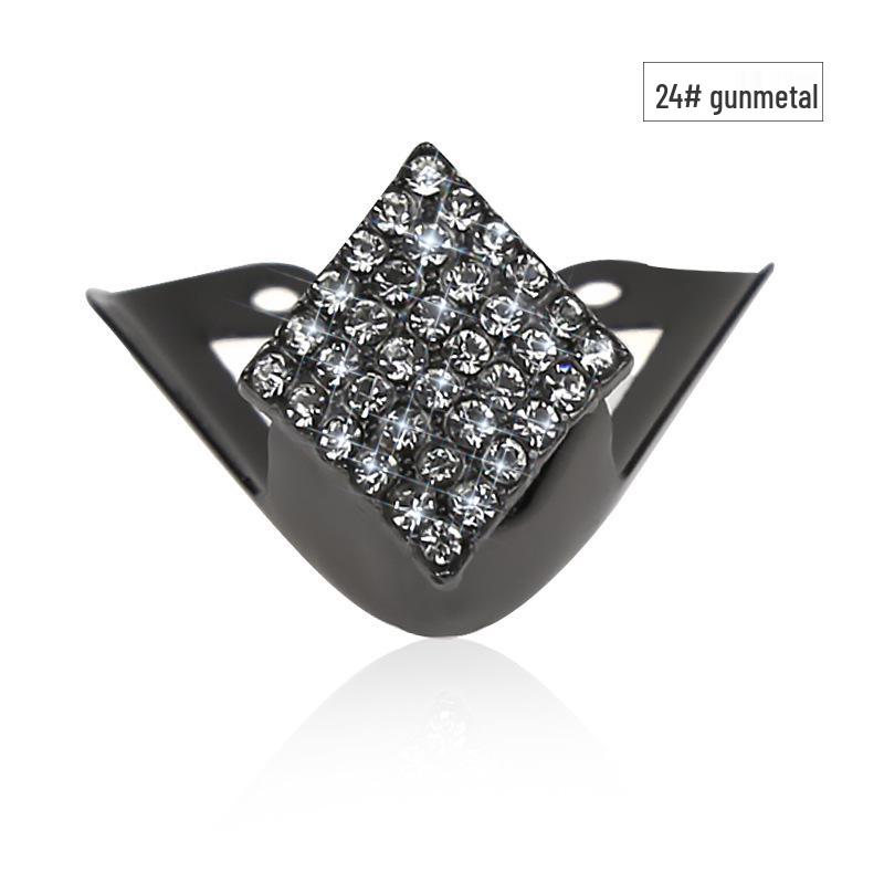 Women's Pointed Toe High Heel Protector - Leather Anti-Kick Decorative Cover with Metal Cap for Shoe Protection.