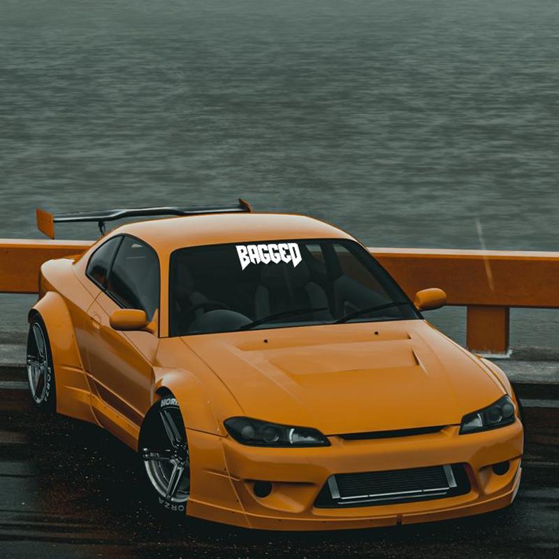 """BAGGED""" Aufkleber, Mode-Sticker in hoher Qualität für Autos, LKWs, Motorräder & Laptops!Für einen einzigartigen Look!