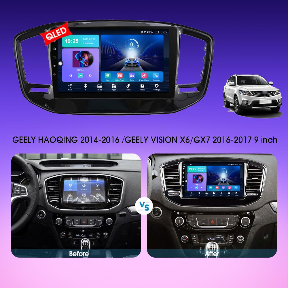 2 DIN Android Car Radio For Geely Emgrand X7 Vision X6 2014 - 2020 Multimedia Player Head Unit Stereo GPS Navigation WIFI 1+16GB