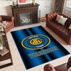 Inter Milan Personalized Text Floor Rug Office Rug Suitable for Living Rooms Study room Balcony Decorate room Antislip Carpet Anime Office Decor