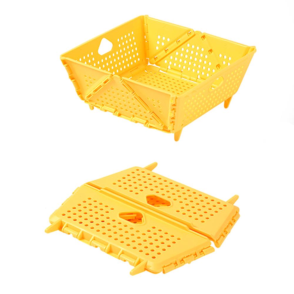 Plastic Collapsible Colander Kitchen Food Strainer for Fruit, Vegetables Foldable Drain Basket with