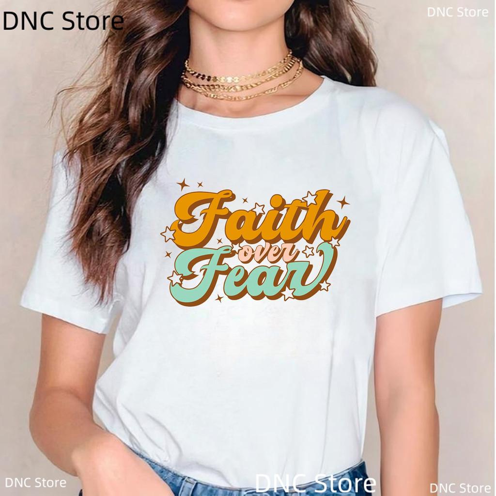Retro Western Happy Easter Jesus Letter Print Femne Tshirt Fashion Harajuku White O-Neck Shirt Tops Women'S T-Shirt Wholesale