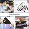 DIY Double Layer Black Pencil Case: Multi-Functional, Large Capacity for Students and Children