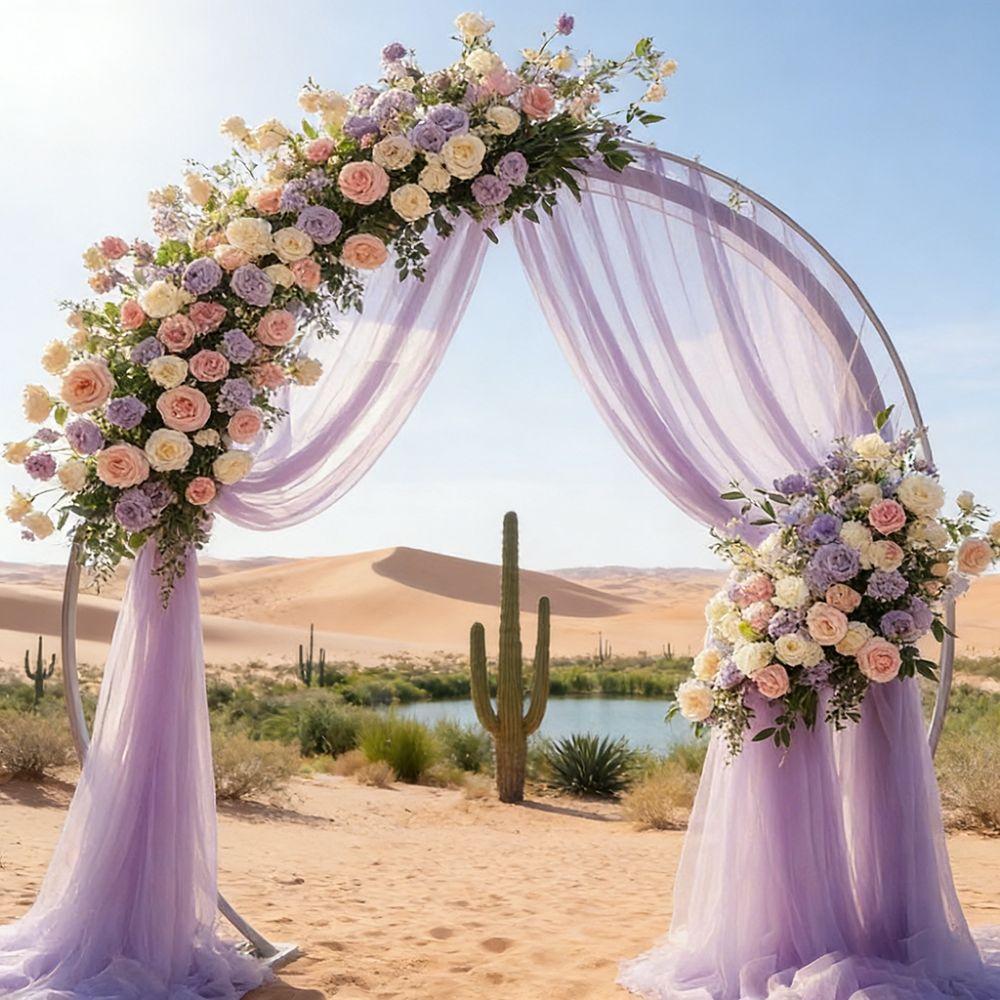 Multicolor Tulle Fabric Backdrop Multi-purpose Rod Pocket Photography Background Drapes Reusable Wrinkle-Free Backdrop Curtains