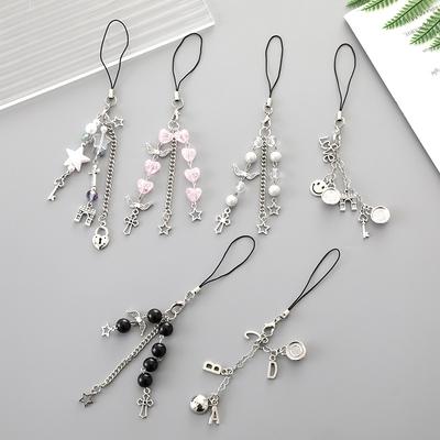 Love Beaded Pendant Phone Case Keychain Pendant