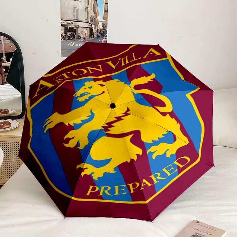 Football Club Emblem lion Umbrella 8-Frame for Travel, camping, Casual Lightweight Portable Umbrella, Essential for every family Holidays Gift