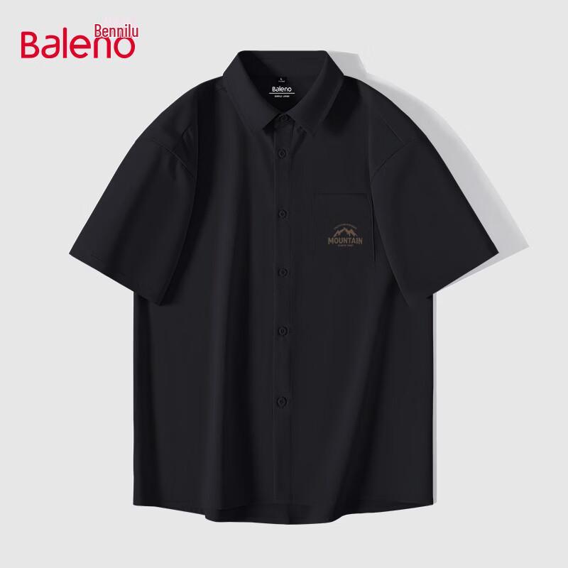 Baleno Men s Summer Loose Fit Breathable Short-Sleeve Shirt 2XL
