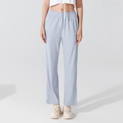 Yazlık Kadın Güneş Koruyucu Serinletici Geniş Paça Pantolon Bol Yoga Pantolonu Spor Günlük Yüksek Bel Kapalı Fitness Pantolonu