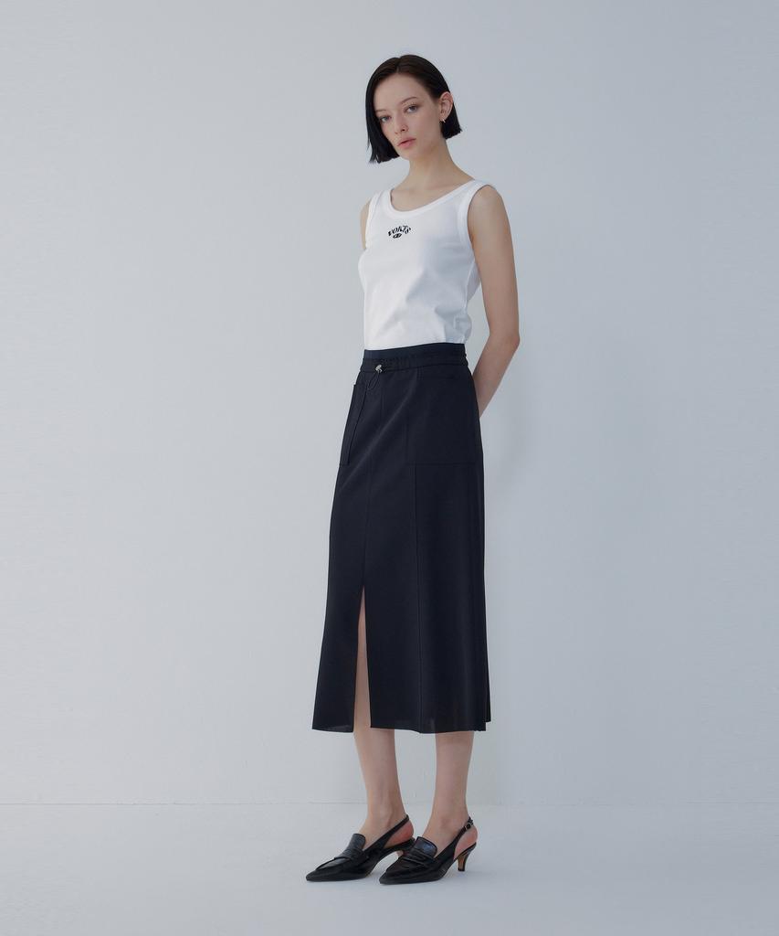 Bobeu Summer Straight Skirt_Black 7156235002