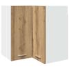 VidaXL Corner Wall Cabinet "Lyon" Artisan Oak 57 X 57 X 60 Cm Engineered Wood 856123