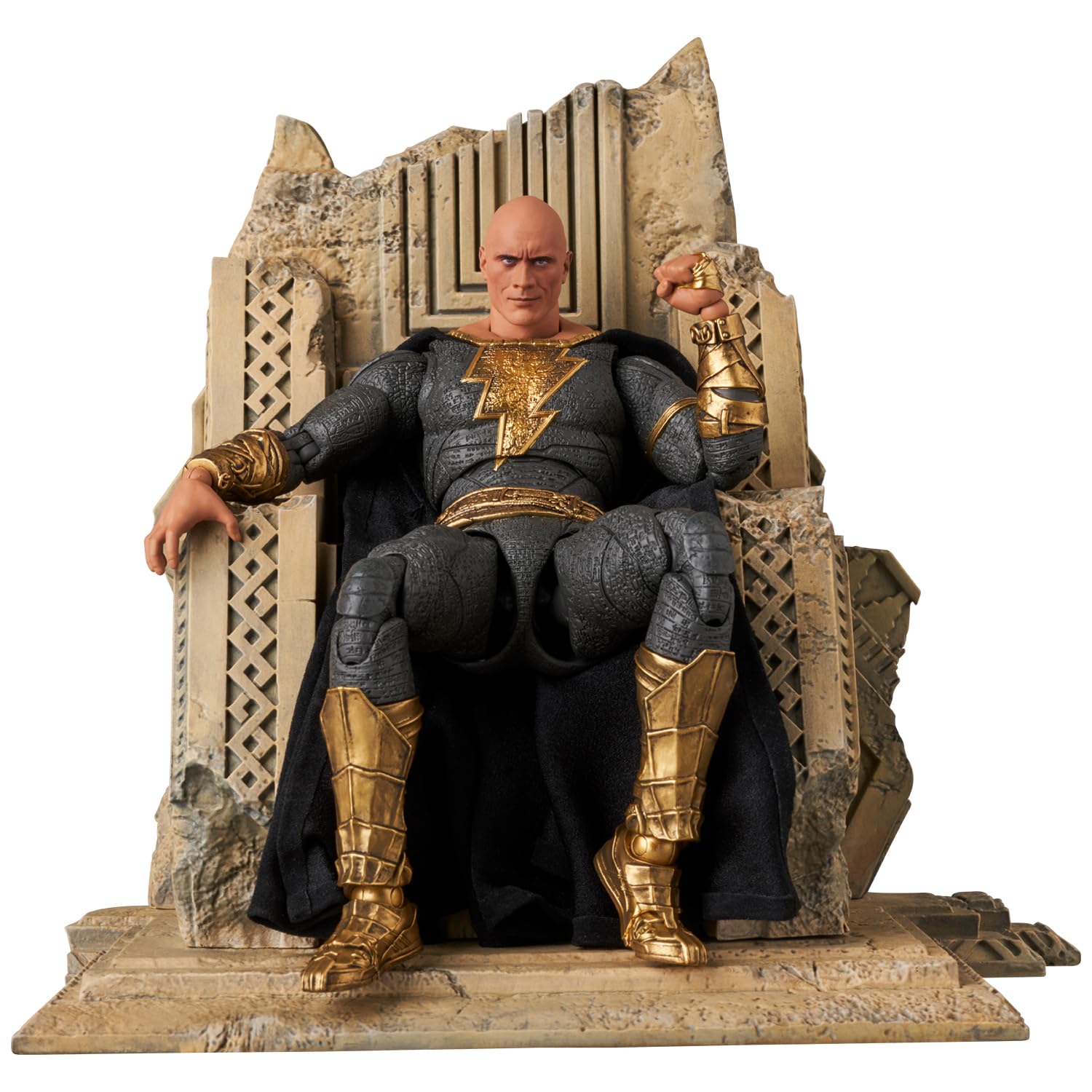 Medicom Toy MAFEX BLACK ADAM Approximately 165mm action No.286 (GOLD SUIT) - tall, non-scale, pre-painted figure.