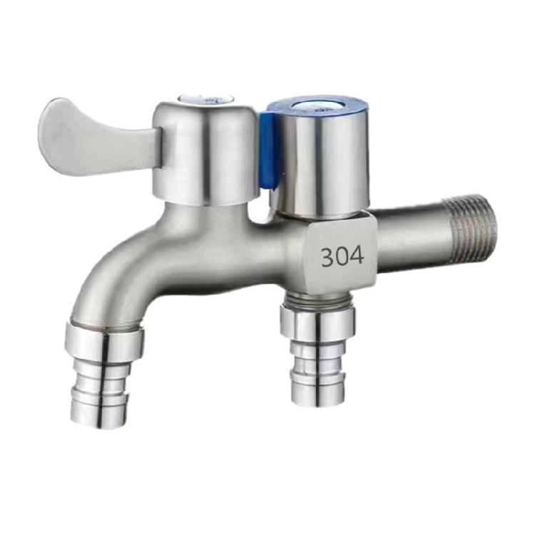 

Двойной выход Водопроводный кран Сплавы цинка 1 в 2 выхода Кран для ведра и швабры Двойное открытие Кран для стиральной машины Легко установить 1