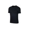 Nike T-Shirts Herren Schwarz Rundhals Mittlere Gerade Passform CW6946-010