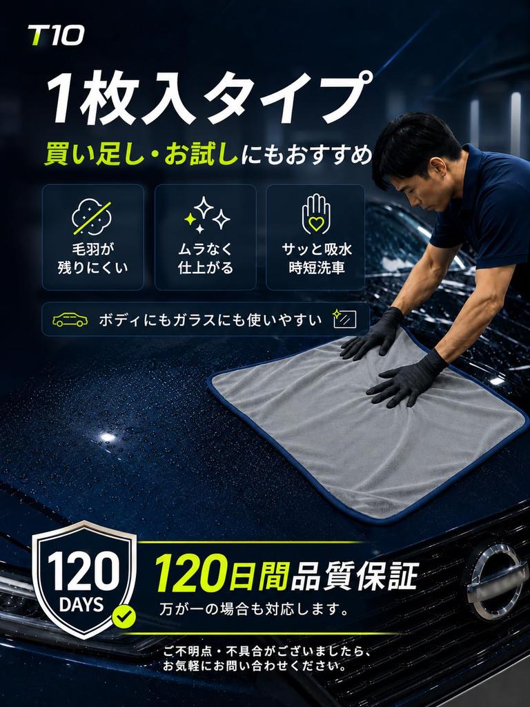 SHSCLY Microfiber Car Wash Towel Super Absorbent Cloth (Gray Blue