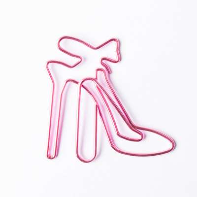 4pcs High Heels Paper Clip Paper Clip Paper Clip Bookmark Cute Paper Clip Student