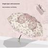 UV Resistant and Rain Resistant Dual-purpose Sunshade Umbrella, Compact and Portable Chinese Oil Painting Sun Umbrella
