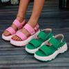 Platform Sandals Women 2024New Summer Chunky High Heels Female Wedges Shoes for Women