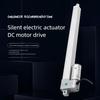 Micro Silent Electric Push Rod Aluminum Alloy DC Automatic Telescopic Rod Motor Electric Linear Actuator Motor