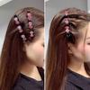 Korean Style Elegant Tight Anti-fall Side Bang Clip Shiny Rhinestone Flower Decor Double Layer Hairpin Hair Accessories