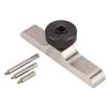Depth Dial Indicator Base Hardened Stainless Steel Depth Micrometer Stand with 3 Pcs Extension Rods 103x17mm 4.1x0.7in