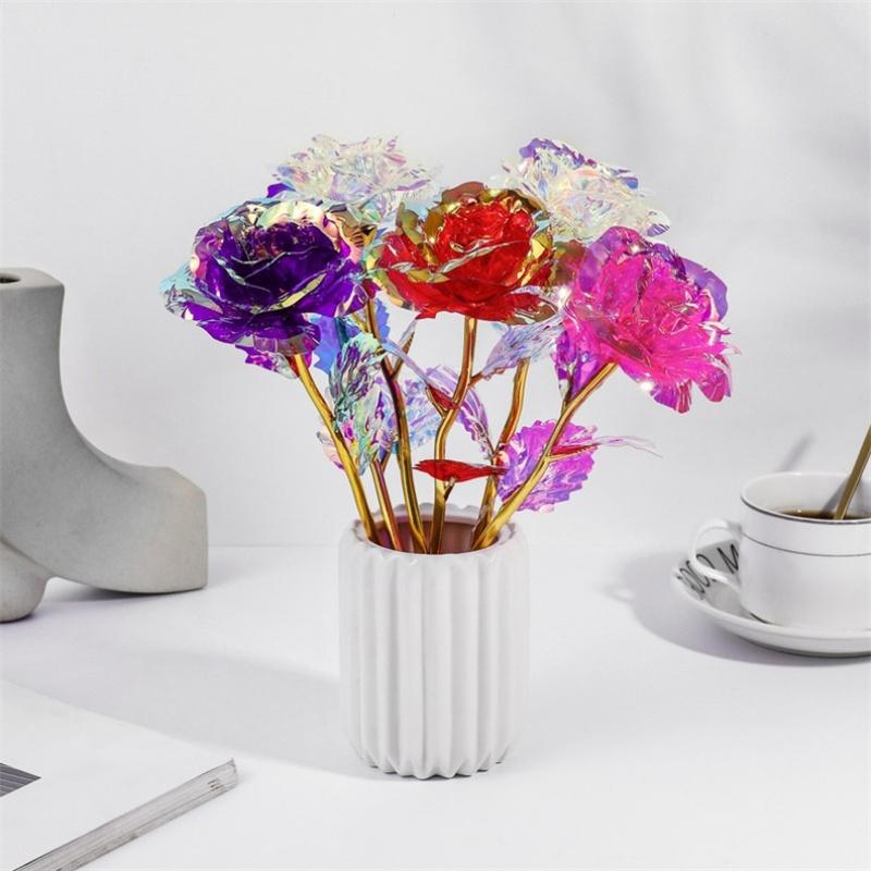 Dia dos Namorados Criativo Alumínio Folha Ouro Rosa Amor Eterno Duradouro Casamento